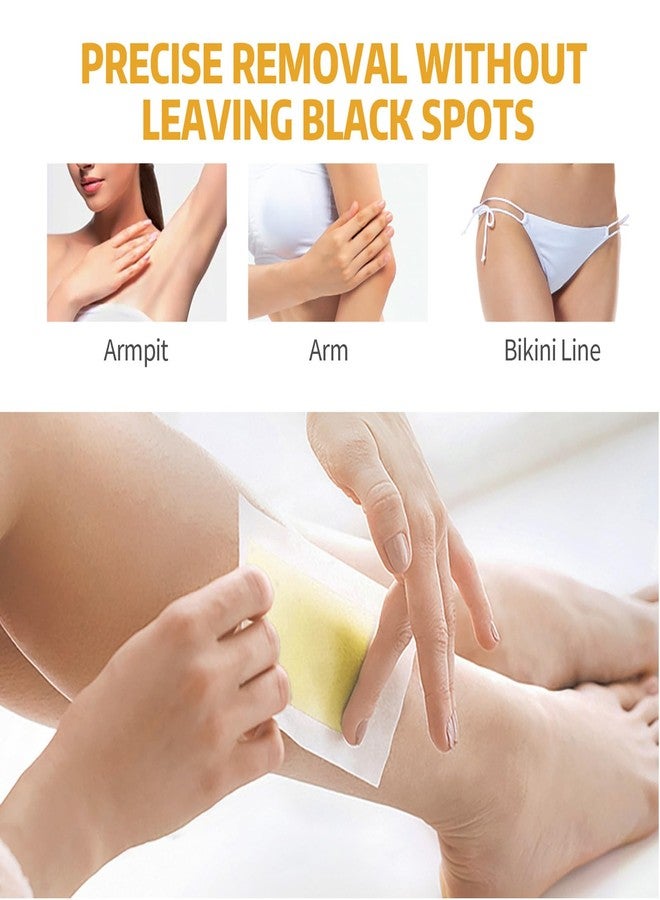 Grospe Wax Strips for Hair Removal,Hair Removal Wax Strips-20 Doublesided Wax Strips + 4 Calming Oil Wipes for Women, Face, Body, Arms, Legs, Chest, Back,for All Skin Types - Image 3